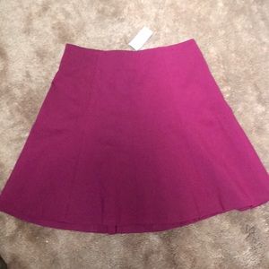 Dark pink a line skirt NWT